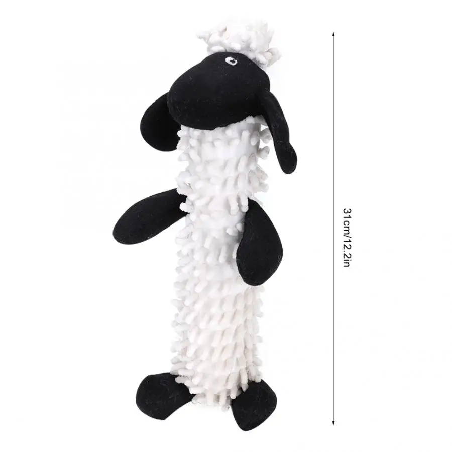 sheep Игрушки для домашних собак милые животные в форме Мягкие плюшевые звучащие зубы Очищающая Защитная игрушка для кусания для питомца собаки щенка - Цвет: sheep