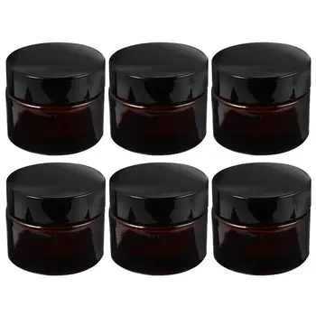 

6pcs Glass Sub-bottle Durable Empty Bottle for Office Storage