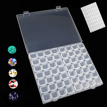 

56 Grids 5D DIY Diamond Painting tools Drill Box hinestone Embroidery Crystal Bead Organizer Storage Case Container accessories