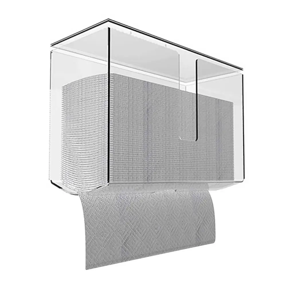 Transparent Kitchen Toilet Paper Holder Storage Rack Roll Paper Holder for Bathroom Rack Tissue Rack Stand Shelf Home Organizer
