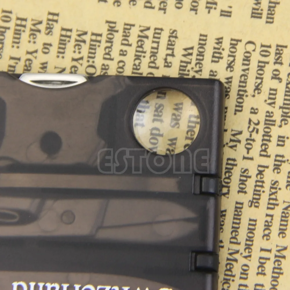 Survival Tool Camping EDC survival Handy Multifunctional Survival Camping Tool Card Knife LED Light Magnifier