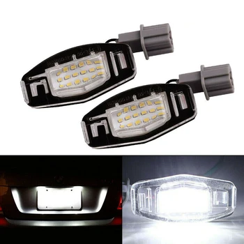 

162LM License Plate Lights Replacement 2pcs 6000K White DC 12V Durable