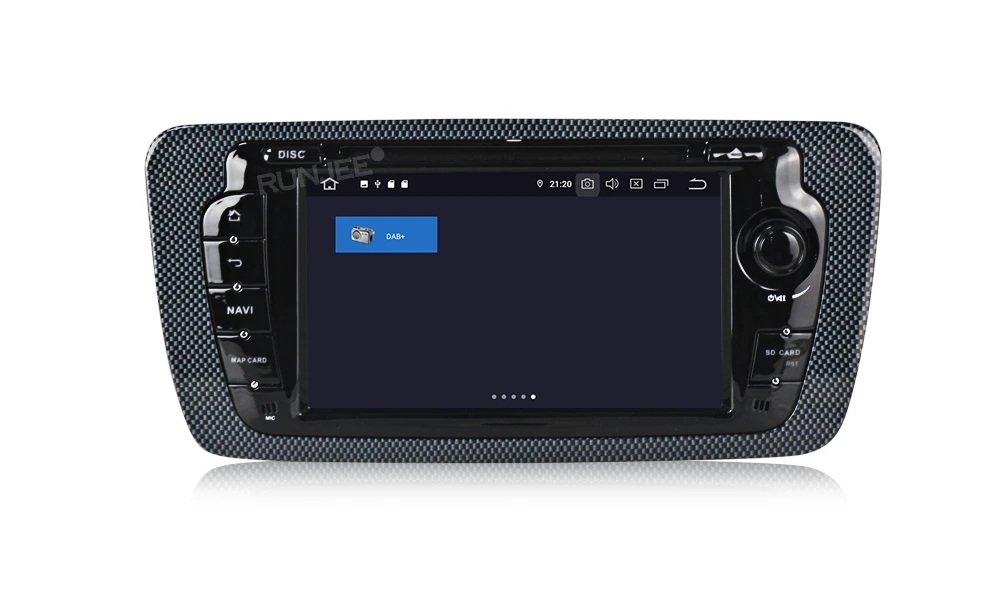 Sale RUNJEE Android 9.0 PX6 4GB 64GB Car DVD Multimedia player For Seat Ibiza 6j 2009-2013 GPS Navigation 2 din screen Autoradio 10