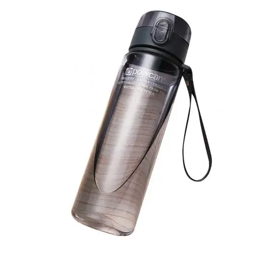 Powcan 560/1000 мл уличный спортивный переносной пластиковая чашка Питьевая бутылка - Цвет: Grey 1000ml