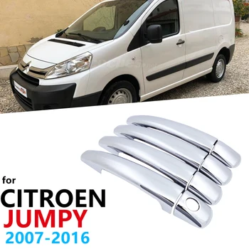

Luxurious Chrome side Door Handles Cover Trim for Citroen Jumpy Dispatch 2007~2016 Car Accessories Sticker Catch Auto Styling