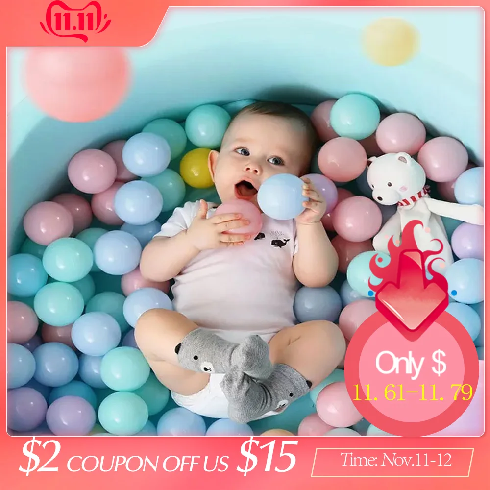 

200 Pcs Plastic Ocean Ball Eco-Friendly Colorful Balls Soft Funny Baby Kids Swim Pit Toys Water Pool Ocean Wave Ball Dia 5.5cm