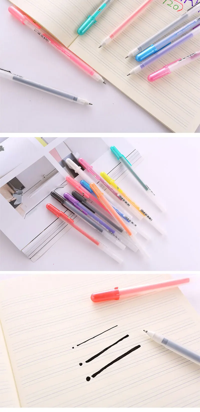 Япония Сакура 3D Глянцевая цветная ручка Aqualip пишут на стекле/палец ногтей Блеск для DIY креативные канцелярские принадлежности 5 шт/10 шт