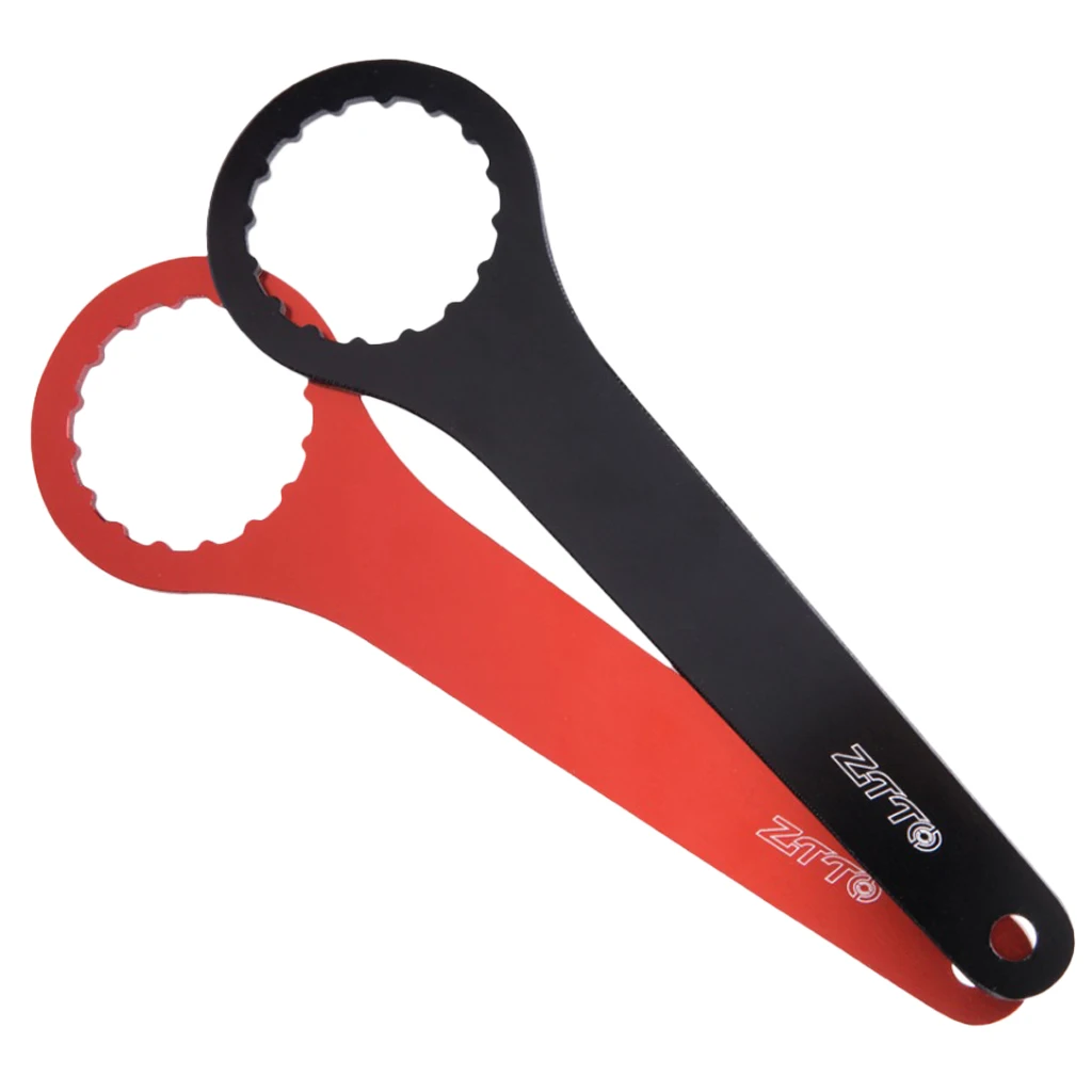 Aluminum Alloy Bicycle Axis Wrench Bike Repair Maintenance Wrenches Tools Replacement Black / Red  20cm x 8cm x 9cm
