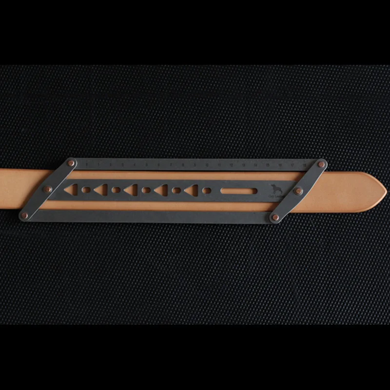 Leather Craft Belt Positioning Auxiliary Ruler handmade Punch Hole