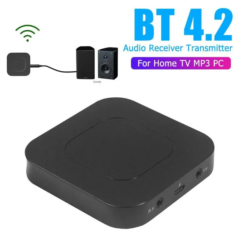 2 в 1 беспроводной Bluetooth приемник передатчик аудио 3,5 мм адаптер для ПК телефона Ультра-Долгое Время работы батареи прочный