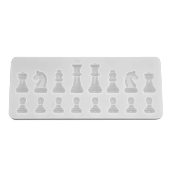 

UV Resin Silicone Mold International Chess Shape Clay Epoxy Resin Pendant Molds DIY Jewelry Making Tools Accessories