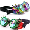 Hotselling Kaleidoscope Rainbow Glasses Men's Women's Sunglasses Rivet Steampunk Goggles Cosplay Vintage Gothic EDM Eyewear 3