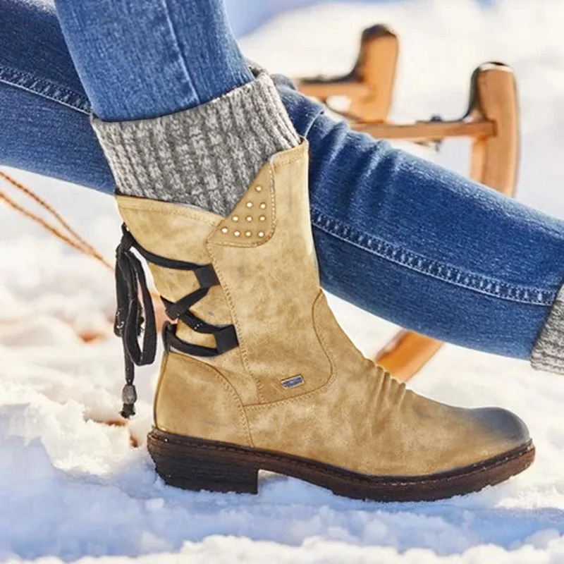 Г.,, новая осенне-зимняя обувь женские ботинки на плоской подошве модные вязаные женские ботинки в стиле пэчворк женские короткие ботинки - Цвет: Color 4