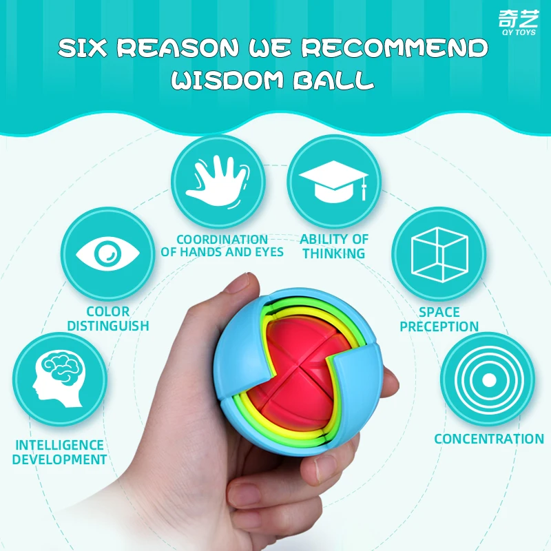 QiYi Wisdom Ball Cube скорость для 3D волшебный блок Игра Головоломка сборка лабиринт Juguetes для детей Образование магнитные игрушки