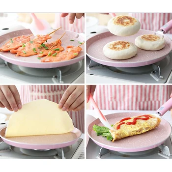 

8 inch Round Non-stick Flat Pan Egg Pancake Frying Omlette Pan Cookware 24cm