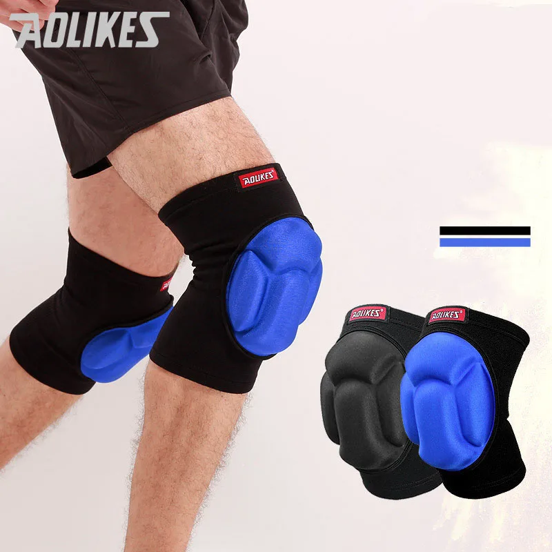 

AOLIKES Thickening Football Volleyball Extreme Sports knee pads brace support Protect Cycling Knee Protector Kneepad rodilleras