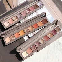 Модная novo палитра теней для век, 9 цветов, матовая палитра теней для век, блестящие тени для век, макияж, набор для макияжа, косметика