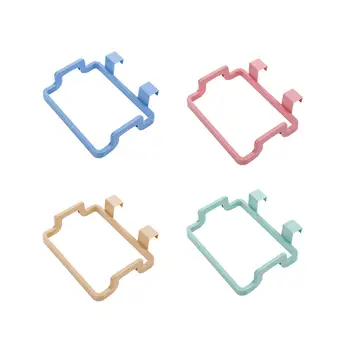 

4 pcs Kitchen Door Back Portable Garbage Bag Cabinet Cupboard Hanging Trash Rack for Household Storage 4 colors