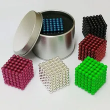 Новинка, 5 мм, 216 шт., магнитный магический куб, Bucky Puzzle Magcube, блоки, Neo Cube Balling с металлической коробкой