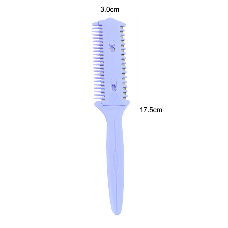 Парикмахерские филировочные расческа для волос с лезвием тоньше инструменты челка Стайлинг щетка парикмахерские бритвенные лезвия Обрезка вилки салон красоты дома