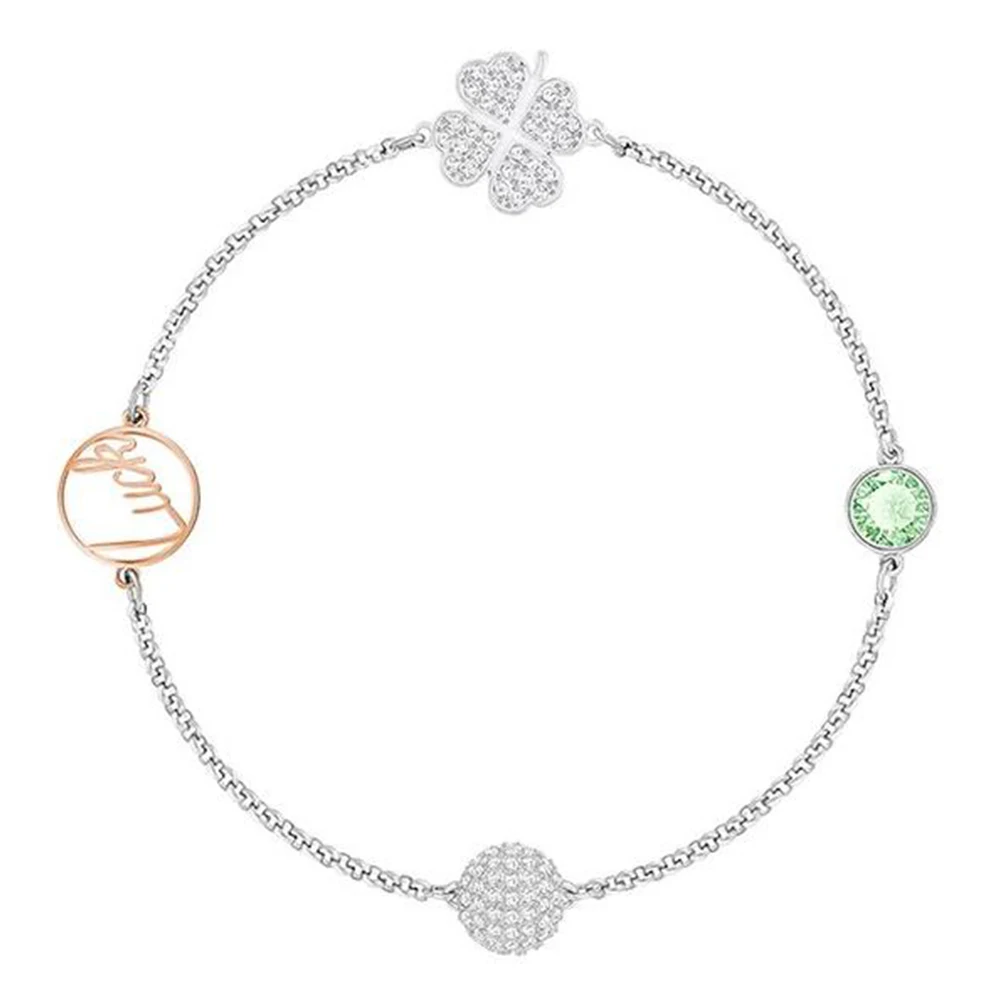 Лучший материал высокого качества SWASWA, Мини Женский браслет клевера