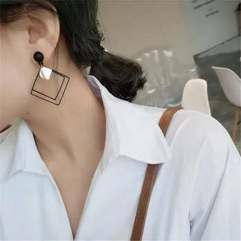 

Trendy Fashion New Women's Acrylic Drop Earrings Hot Selling Long Dangling Earrings Gift For Women Party Wedding Jewelry Brincos