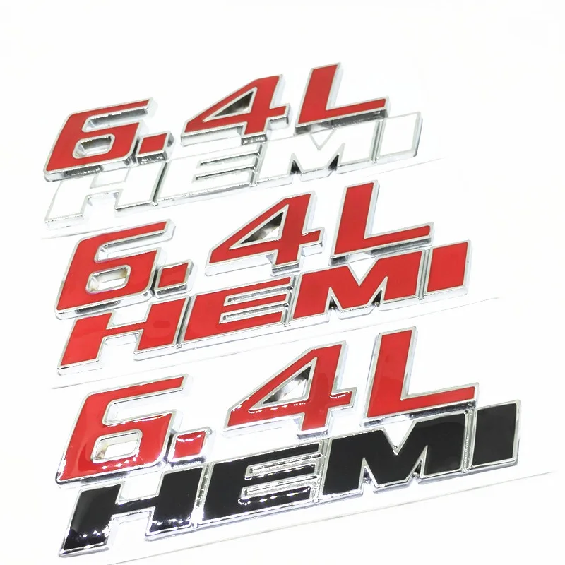 3D-Metal-6-4L-HEMI-letter-Logo-Emblem-Badge-Car-sticker-Auto-accessories-for-Dodge-Ram