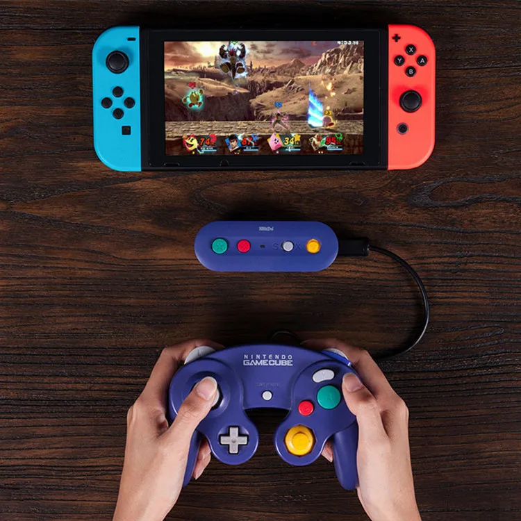 

8bitdo Eight Hall gbros Bluetooth Adapter NGC/Wii/SNES Mini Classic Handle Turn nswitch