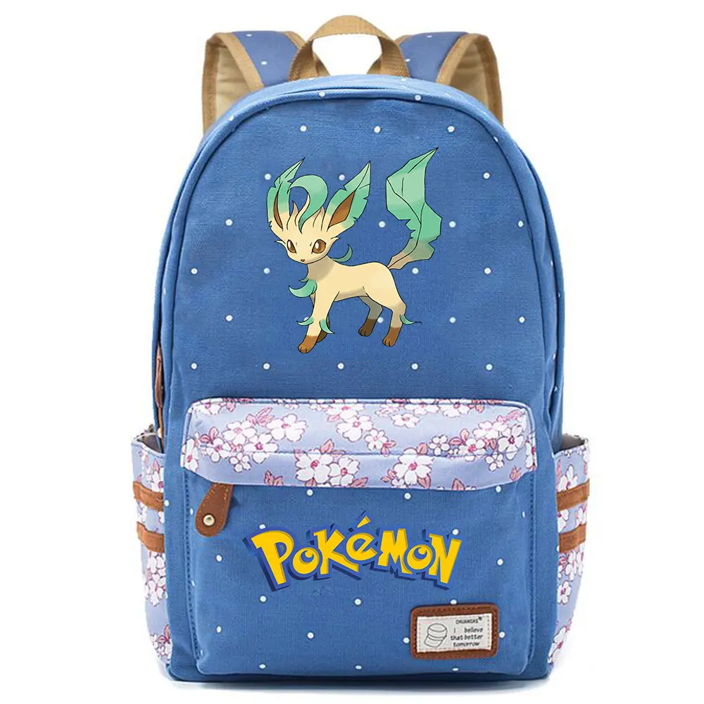 Leafeon Phyllali Folipurba сумка рюкзак Цветочная точка с цветочным узором школьная