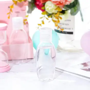 

50ml 5pcs/set Transparent Lotion Bottle Disinfection Container Lotion Bottle Storage Alcohol Hand Bottle Sanitizer Water W3R3