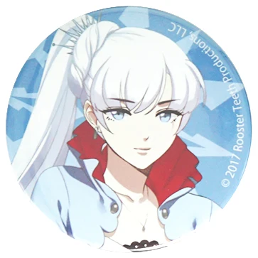Значок Аниме RWBY красная роза Weiss schnee Blake Belladonna Ян Сяо длинный металлический значок брошь булавки - Окраска металла: 04 Weiss Schnee