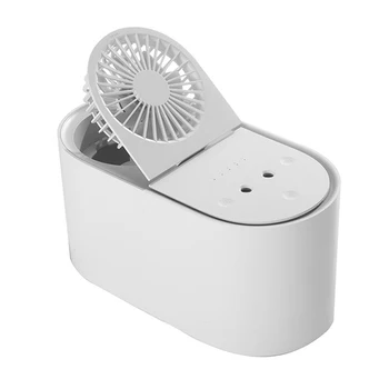 

2 in 1 Portable Mini USB Fan Humidifier Ultrasonic Cool Mist Humidifier with Personal Fan for Home Office