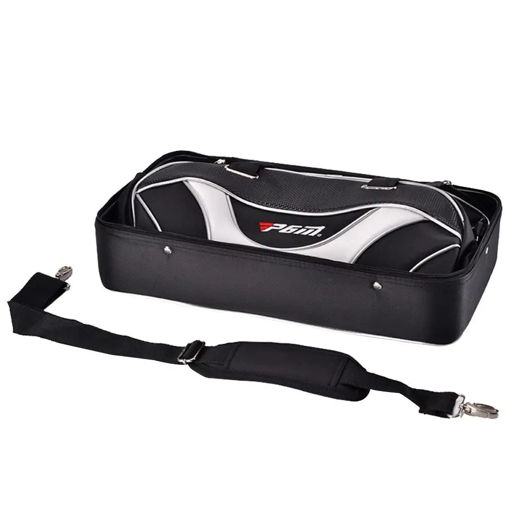 Black Golf Duffel Bag Large Waterproof Training Duffel Bag Double Layers For Men Golf Aviation Clothes Bag - Цвет: Black