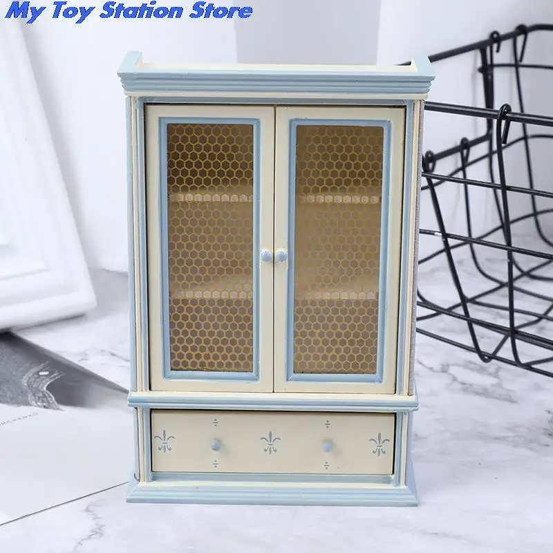 1:12 Dollhouse Miniature Kitchen Furniture White Cupboards Display cabinet Children Gift | Игрушки и хобби