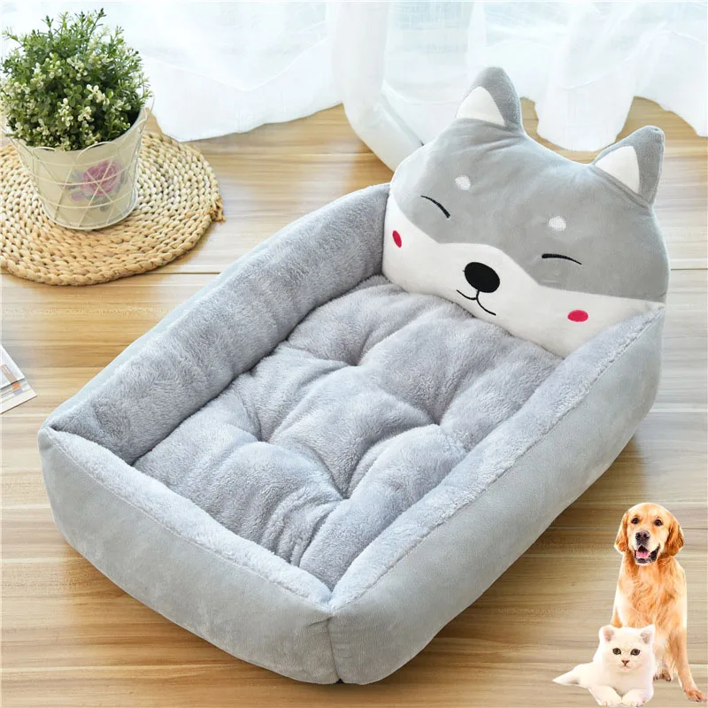 

Cute Pet Dog Bed Mats Animal Cartoon Shaped for Large Dogs Pet Sofa Kennels Cat House Dog Pad Teddy Mats Big Blanket Supplies