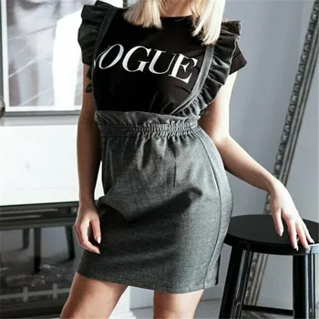 

Sexy All-match Pencil Mini Skirt Women Elastic High Waist Ruffle Sling Skirts Ladies Autumn Korean Style Chic Lolita Streetwear
