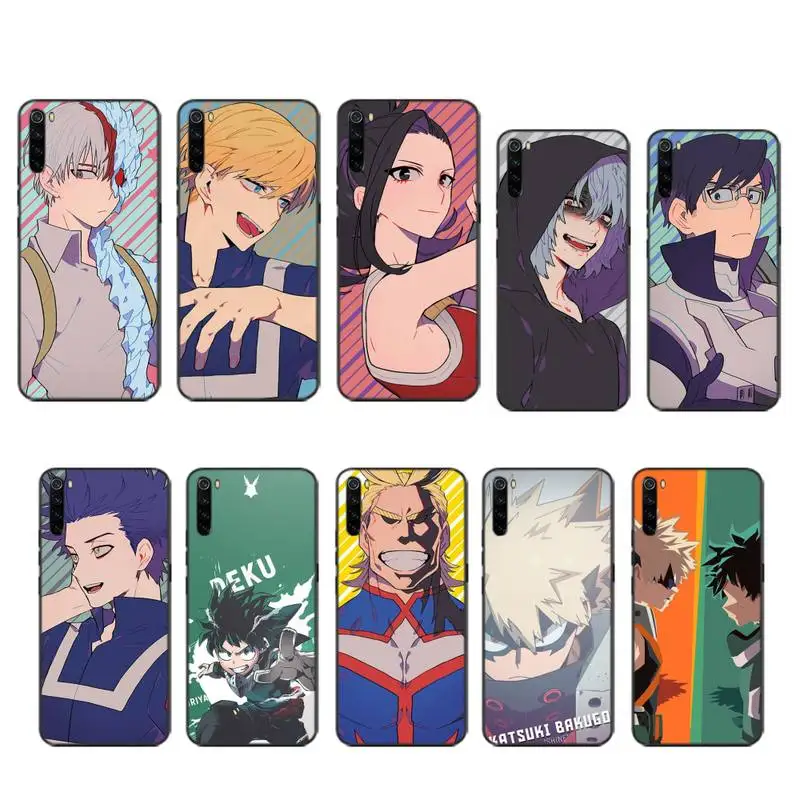 

FFboost My hero academy case coque fundas etui for xiaomi note max mi 3 7 8 9se Redmi 7 7a 8 8t 10 pro lite cases cover