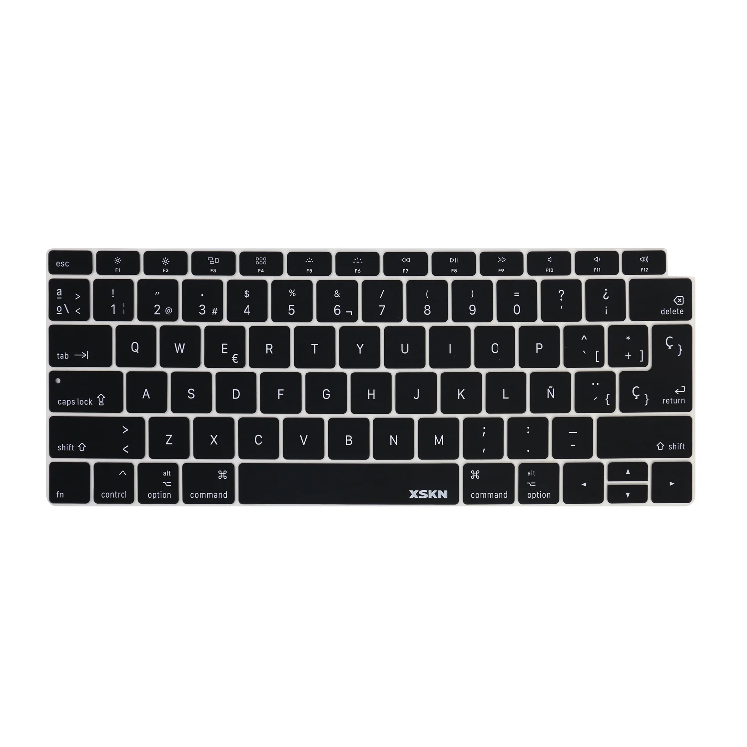 

XSKN Spanish Silicone Keyboard Cover Skin for MacBook Air 13" with Touch ID A1932 (2018 released)