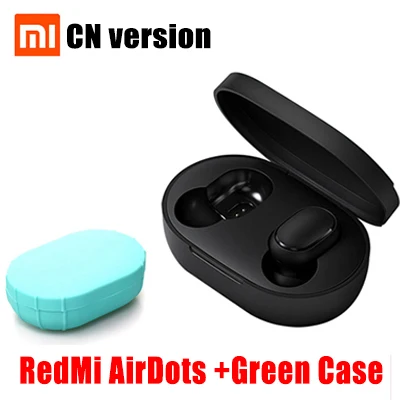 CN Package 1 Xiaomi Redmi Airdots True беспроводной Bluetooth 5,0 наушники TWS наушники Handsfree Eeadphones AI управление с микрофоном - Цвет: CN Package 1
