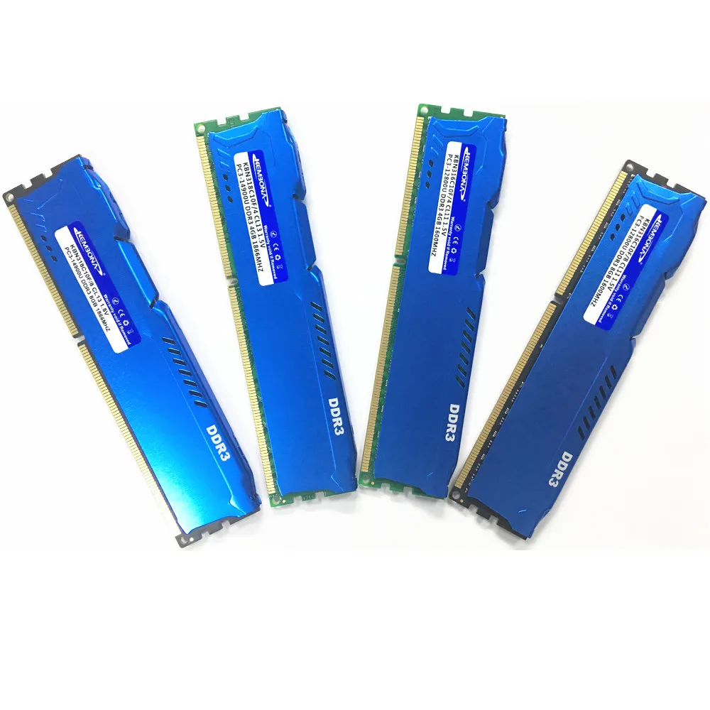 Desktop RAM Memory KEMBONA New Sealed DDR3 1866mhz/1600mhz/1333mhz/1066mhz 8G/4GB/2GB Desktop RAM Heat Sink Memory