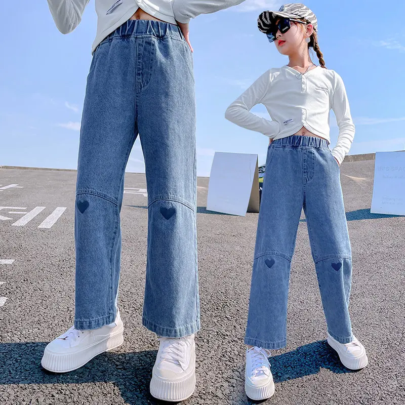 Bloomingdales Girls Clothing Jeans Wide Leg Jeans Little Kid Girls The Lola High Rise Wide Leg Carpenter Jeans 