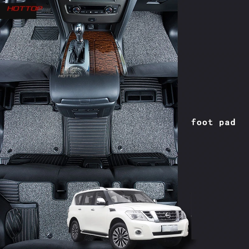 Для Nissan Patrol Y62 высококачественный пылезащитный хороший автомобильный коврик для ног огнестойкий нескользящий набор ковров