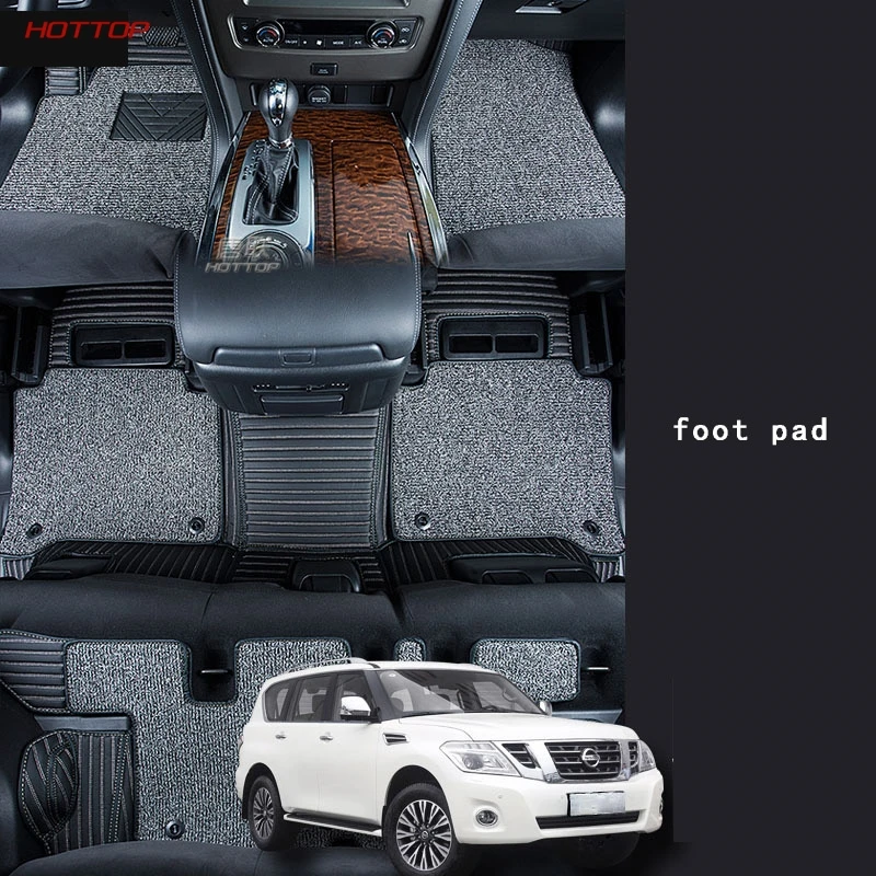 

For Nissan Patrol Y62 New High Quality Dustproof Nice Car Floor foot Mat Flameproof Skidproof Carpets Set