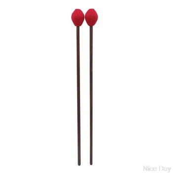 

1 Pairs Senior Hard Yarn Head Keyboard Marimba Mallets with Beech Handle M21 20 Dropship