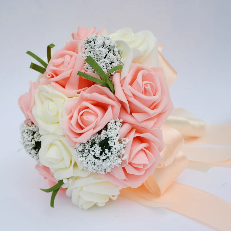 Wedding Bouquets perfectlifeoh Bride holding flowers for Bridesmaids Decoration Accessories Small wedding bouquets