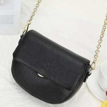 

Women Small Fashion Messenger Bag Multifunctional Soft Genuine Leather Shoulder Bag Handbag Wallet Ms. New Leather