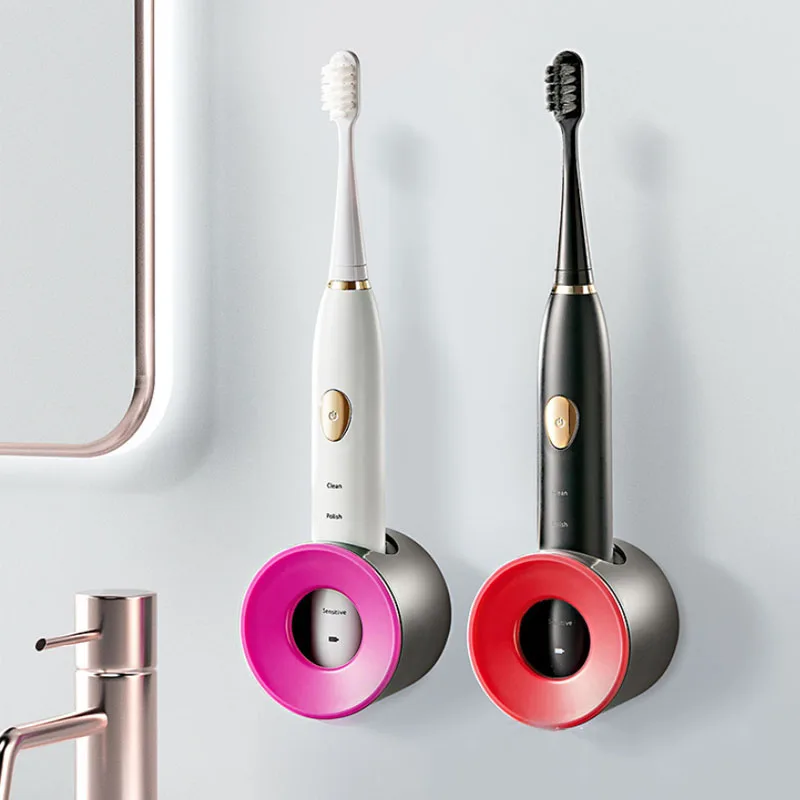 Soporte eléctrico para cepillo de dientes, a prueba de polvo, montado en la pared, perforado, para Baño