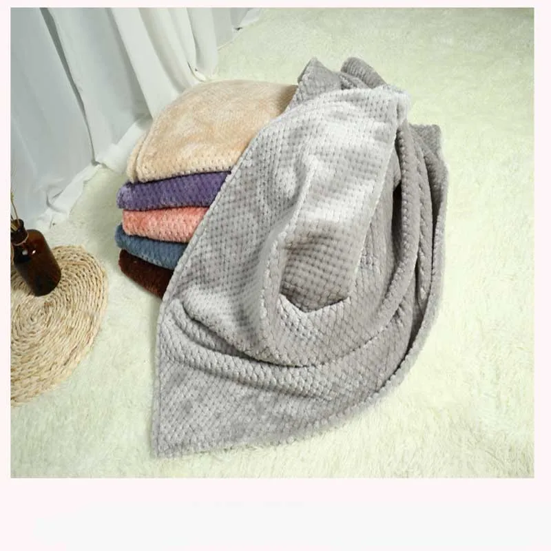 Шерстяное плюшевое одеяло для домашних собак, двойной толстый коврик для питомника, кошачий щенок, зимнее теплое одеяло для сна для домашних собак и котов