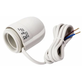 

230V Thermal Actuator Wired Connection Underfloor Heat Thermostat Manifold Decor ABS + PC Alloy