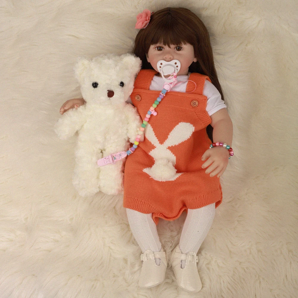2" 60 см прекрасный дизайн Bebe Reborn Baby Doll Мягкие силиконовые реалистичные тканевые куклы модные игрушки для подарок на день рождения праздник